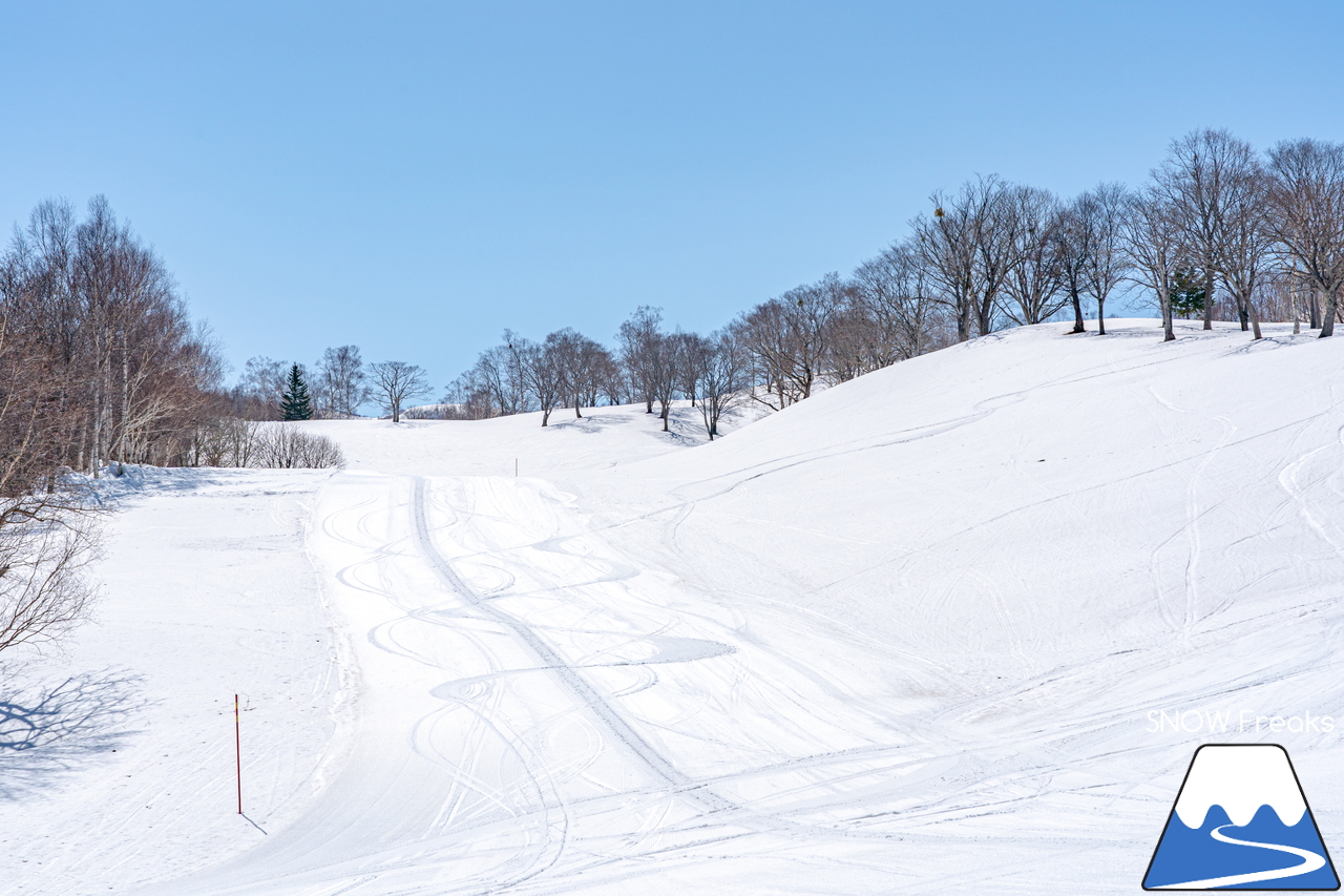 朝里川温泉スキー場｜豊富な残雪のおかげで、4月10日（日）まで営業延長中！日本海を眺めながら、のんびり春スキー＆スノーボードを楽しみましょう♪